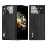 For Xiaomi Mix Fold 3 ABEEL Cowhide Texture PU Phone Case(Black)