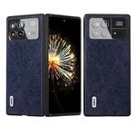 For Xiaomi Mix Fold 3 ABEEL Retro Litchi Texture PU Phone Case(Blue)