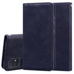 For Samsung Galaxy A51 Frosted Business Magnetic Horizontal Flip PU Leather Case with Holder & Card Slot & Lanyard(Black)