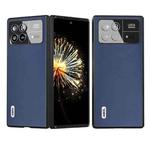 For Xiaomi Mix Fold 3 ABEEL Genuine Leather Xiaoya Series Phone Case(Blue)