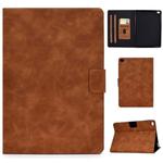 For iPad Air 2 / Air / 9.7 (2018) & (2017) Cowhide Texture Horizontal Flip Leather Case with Holder & Card Slots & Sleep / Wake-up Function(Brown)