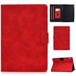 For Huawei MediaPad T5 Cowhide Texture Horizontal Flip Leather Case with Holder & Card Slots (Red)