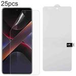 For Xiaomi Poco X7 25pcs Full Screen Protector Explosion-proof Hydrogel Film