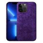 For iPhone 13 Pro Turn Fur Magsafe Magnetic Phone Case(Dark Purple)