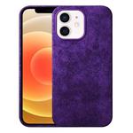 For iPhone 12 Turn Fur Magsafe Magnetic Phone Case(Dark Purple)