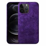 For iPhone 12 Pro Turn Fur Magsafe Magnetic Phone Case(Dark Purple)