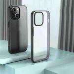 For iPhone 15 Plus Armor Frosted Phone Case(Black)