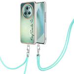 For Honor Magic5 Pro Electroplating Dual-side IMD Phone Case with Lanyard(Smile)