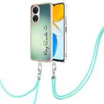 For Honor X7 Electroplating Dual-side IMD Phone Case with Lanyard(Smile)