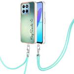 For Honor X8 5G / X6 4G Electroplating Dual-side IMD Phone Case with Lanyard(Smile)