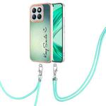 For Honor X8b Electroplating Dual-side IMD Phone Case with Lanyard(Smile)