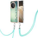 For OnePlus 11 Electroplating Dual-side IMD Phone Case with Lanyard(Smile)