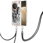 For OnePlus 11 Electroplating Dual-side IMD Phone Case with Lanyard(Totem Elephant)
