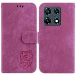 For Infinix Note 30 Pro Little Tiger Embossed Leather Phone Case(Rose Red)
