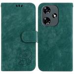 For Infinix Hot 30 Little Tiger Embossed Leather Phone Case(Green)