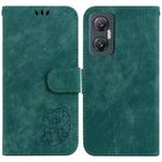 For Infinix Hot 20 5G Little Tiger Embossed Leather Phone Case(Green)