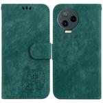 For Infinix Note 12 2023 / 12 Pro 4G Little Tiger Embossed Leather Phone Case(Green)