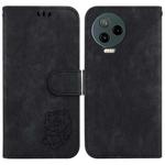 For Infinix Note 12 2023 / 12 Pro 4G Little Tiger Embossed Leather Phone Case(Black)