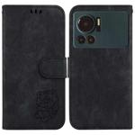 For Infinix Note 12 VIP Little Tiger Embossed Leather Phone Case(Black)
