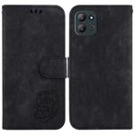 For Infinix Hot 11 2022 Little Tiger Embossed Leather Phone Case(Black)