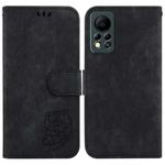 For Infinix Hot 11s NFC X6812B Little Tiger Embossed Leather Phone Case(Black)