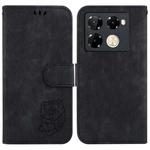 For Infinix Note 40 Pro+ Little Tiger Embossed Leather Phone Case(Black)