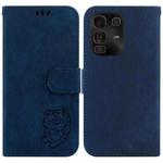 For Infinix Note 50 Pro+ Little Tiger Embossed Leather Phone Case(Dark Blue)
