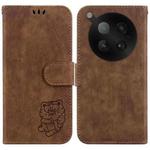 For Infinix Zero 40 4G / 5G Little Tiger Embossed Leather Phone Case(Brown)