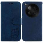 For Infinix Zero 40 4G / 5G Little Tiger Embossed Leather Phone Case(Dark Blue)