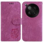 For Infinix Zero 40 4G / 5G Little Tiger Embossed Leather Phone Case(Rose Red)