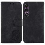 For Sony Xperia 1 VII Little Tiger Embossed Leather Phone Case(Black)