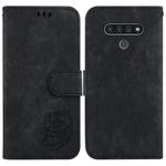 For LG Stylo 6 / K71 Little Tiger Embossed Leather Phone Case(Black)