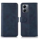 For Motorola Moto G14 4G Cow Texture Leather Phone Case(Blue)