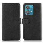 For Motorola Moto G84 5G Cow Texture Leather Phone Case(Black)