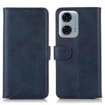 For Motorola Moto G04 / G24 Cow Texture Leather Phone Case(Blue)