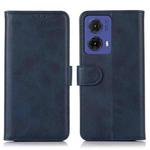 For Motorola Moto G85 Cow Texture Leather Phone Case(Blue)
