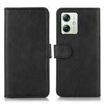 For Motorola Moto G54 India Cow Texture Leather Phone Case(Black)
