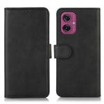 For Motorola Moto G55 5G Cow Texture Leather Phone Case(Black)