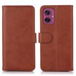 For Motorola Moto G55 5G Cow Texture Leather Phone Case(Brown)