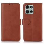 For Motorola Moto G75 5G Cow Texture Leather Phone Case(Brown)