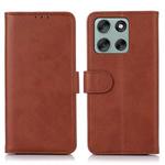 For Motorola Moto G56 5G Cow Texture Leather Phone Case(Brown)