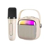WK D43 Mini Karaoke Bluetooth Speaker(Beige)