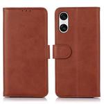 For Sony Xperia 10 VI Cow Texture Leather Phone Case(Brown)