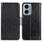 For Motorola Moto G04 / G24 Nappa Texture Flip Leather Phone Case(Black)