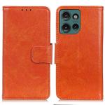 For Motorola Edge 50 Neo Nappa Texture Flip Leather Phone Case(Orange)