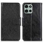 For Motorola Moto G75 5G Nappa Texture Flip Leather Phone Case(Black)