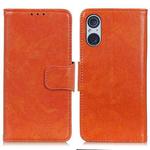 For Sony Xperia 5 V Nappa Texture Flip Leather Phone Case(Orange)