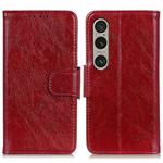 For Sony Xperia 1 IV Nappa Texture Flip Leather Phone Case(Red)