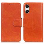 For Sony Xperia 10 VI Nappa Texture Flip Leather Phone Case(Orange)