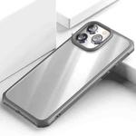 For iPhone 15 Pro Max iPAKY Dawn Series Transparent PC+TPU Phone Case(Grey)